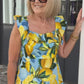 🌸Up to 40% OFF🍋Plus Size Lemon Print Tunic Dress