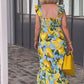 🌸Up to 40% OFF🍋Plus Size Lemon Print Tunic Dress