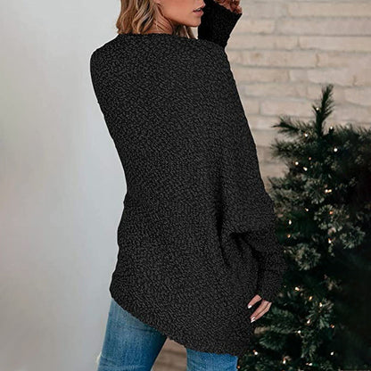 Open Front Long Sleeve Knitted Cardigans Sweater