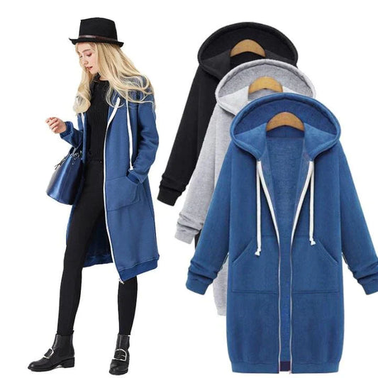 🌸Up to 40% OFF🔥Women's Long Hooded Sweatshirt