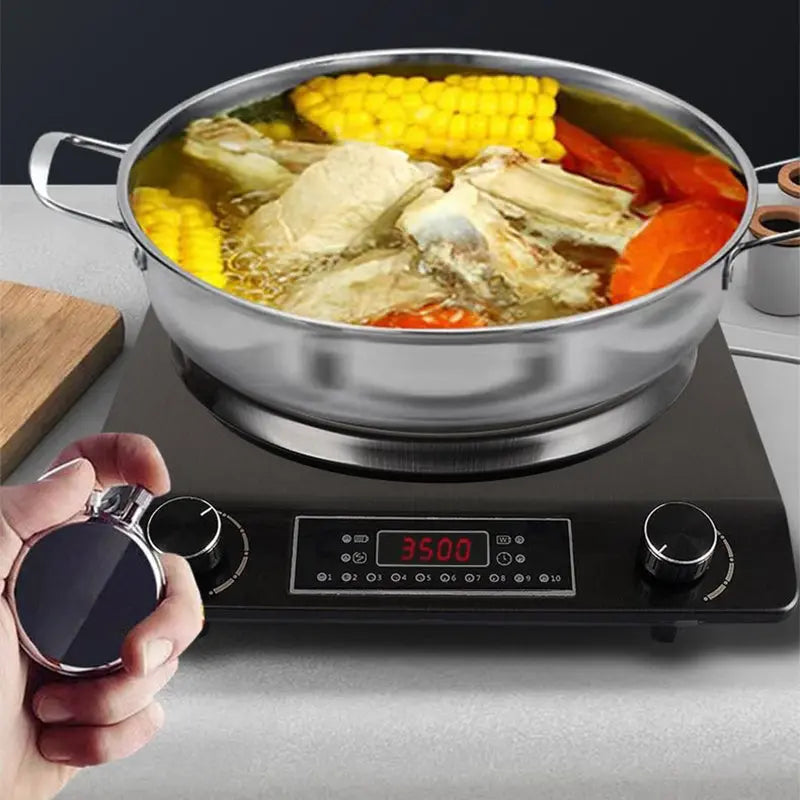 💎Factory Last Day Sale🔥3500-watt induction cooktop with concave design