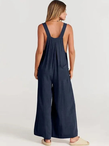 🥰 Plus Size Wide Leg Overalls Jumpsuit