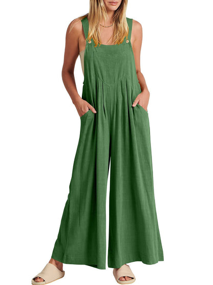 🥰 Plus Size Wide Leg Overalls Jumpsuit