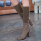 Best Gift for Her - Fashion Stretch Knitted High Chunky Heel Boots for Women
