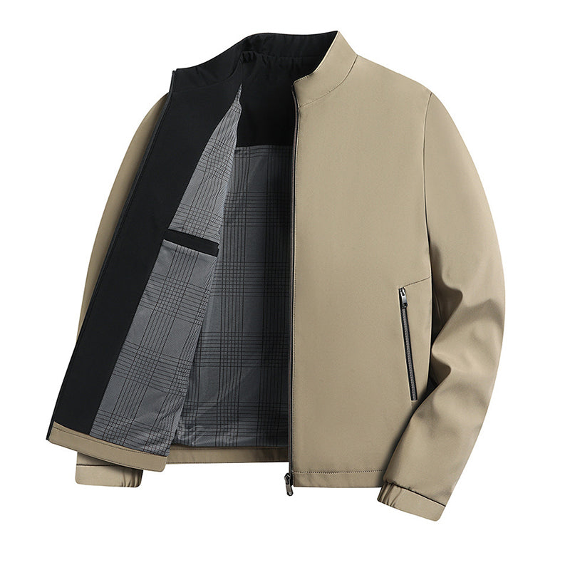 🧥 60% OFF HOT SALE! ✨ Men's Standing Collar Zipper Jacket - Modern Casual Design with Lightweight Warmth for Everyday Style ⚡🛒