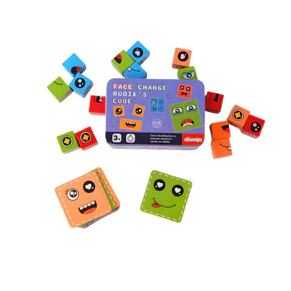🎭 50% OFF HOT SALE! ✨ 5D Puzzle Educational Faces Changing Game - Interactive Family Activity with Rotating Expressions for Creative Learning 👨‍👩‍👧‍👦🔁