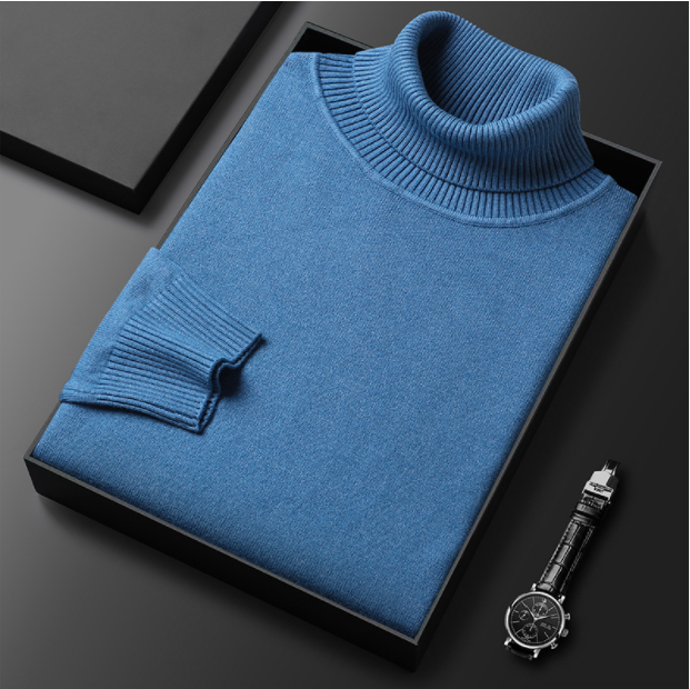 🔥HOT SALE-50% OFF ✨Men's Solid Color Premium Turtleneck Sweater