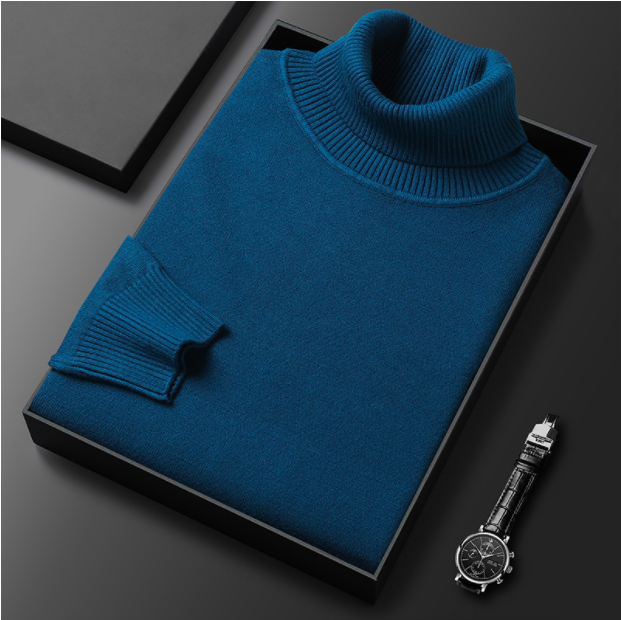 🔥HOT SALE-50% OFF ✨Men's Solid Color Premium Turtleneck Sweater