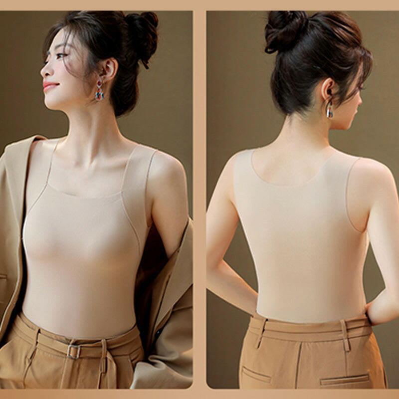 📢50%  OFF!⏰Women’s U-Neck Thermal Tank with Built-In Bra – Warm, Supportive & Braless Comfort ❄️❤️