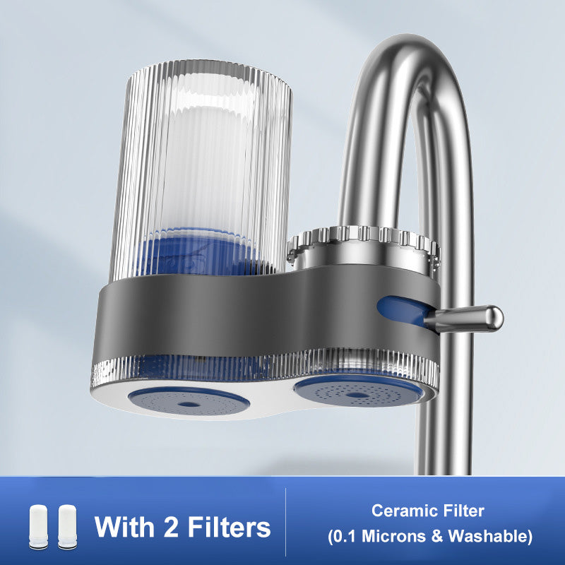 🚰49% OFF NOW! 💧 Faucet Water Purifier with Adapters - Easy Installation, Reduces Chlorine & Impurities for Cleaner Drinking Water 🏠📦