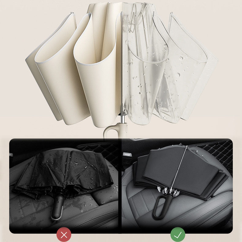🌧️ BUY 2 GET 1 FREE – Reflective Safety Umbrella, Compact with a Ring Buckle for Easy Carry, Perfect for Commutes
