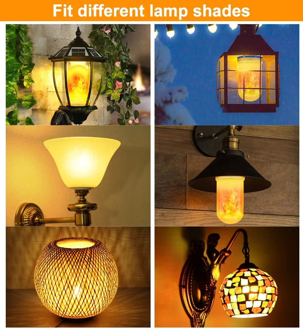 🎃💡2025 HOT Sale 50% OFF🔥LED Flame Light Bulb With Gravity Sensing Effect