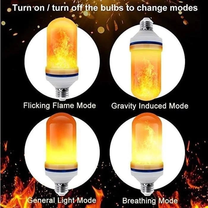 🎃💡2025 HOT Sale 50% OFF🔥LED Flame Light Bulb With Gravity Sensing Effect