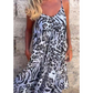 Leopard Print Spaghetti Maxi Dress