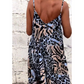 Leopard Print Spaghetti Maxi Dress