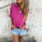 🌸Spring Specials💐 Women's Casual Solid Color Loose Fit Shirt