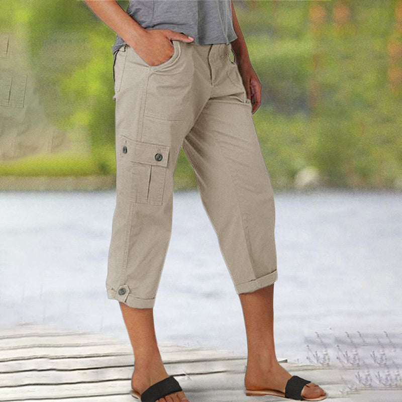 ⏰🔥LIMITED TIME 50% OFF! 🩳 Women’s High-Elasticity Multi-Pocket Casual Shorts – Comfortable, Functional & Perfect for Summer 🌞✨