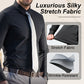 Men's Silky Wrinkle Resistant Solid Color Stretch Shirt