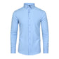Men's Silky Wrinkle Resistant Solid Color Stretch Shirt