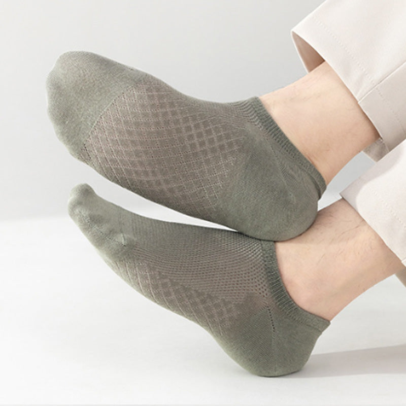 Men's Solid Color Mesh Breathable Socks✨🧦