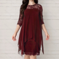 ⏰2026 SUMMER HOT SALE – 50% OFF! 🔥Women's Elegant High-Low Hem Lace Overlay Dress