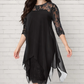 ⏰2026 SUMMER HOT SALE – 50% OFF! 🔥Women's Elegant High-Low Hem Lace Overlay Dress