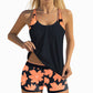 Women's Print Tankini & Shorts 2-Piece Swimwear Set