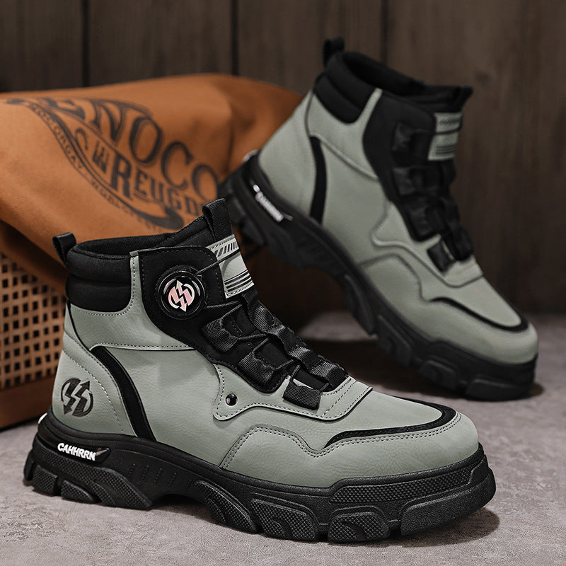 Men's Outdoor Swivel Buckle Work Shoes 🔄👞 – Waterproof 💦, Anti-slip 🚶‍♂️, Comfortable , Breathable 🌬️