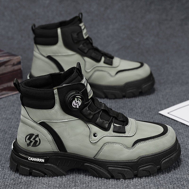 Men's Outdoor Swivel Buckle Work Shoes 🔄👞 – Waterproof 💦, Anti-slip 🚶‍♂️, Comfortable , Breathable 🌬️