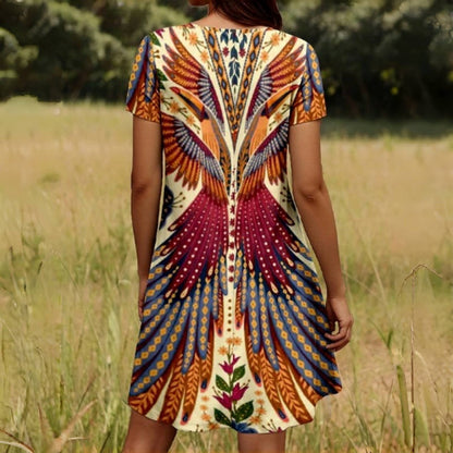 ✨Summer Hot Sale 50%OFF✨💃Women’s Floral Short Sleeve Dress🌸👗
