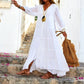 Women’s Loose V- Neck Maxi Dress