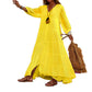 Women’s Loose V- Neck Maxi Dress
