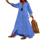 Women’s Loose V- Neck Maxi Dress
