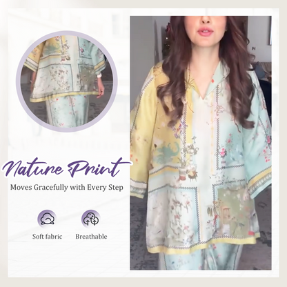 ⏳Time-limited Special⏰Digital Printed Trumpet Sleeves Print Cape
