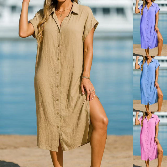 ⏰🔥LIMITED TIME 50% OFF! 👗 Women’s Fashion & Versatile Shirt Dress – Comfortable, Stylish & Perfect for Any Occasion ✨💃