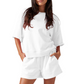 Women's Casual Short Sleeve Top and Shorts Set