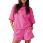 Women's Casual Short Sleeve Top and Shorts Set