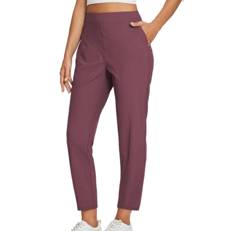 ⏳2026 Hot Sale 50% OFF🌞Women’s Fitted High-Waisted Zip-Pocket Trousers - 👖Lightweight, Breathable, Soft 26"/27" Ankle Pants with Zipper Pockets