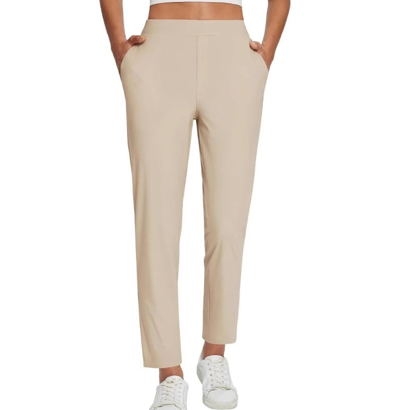 ⏳2026 Hot Sale 50% OFF🌞Women’s Fitted High-Waisted Zip-Pocket Trousers - 👖Lightweight, Breathable, Soft 26"/27" Ankle Pants with Zipper Pockets