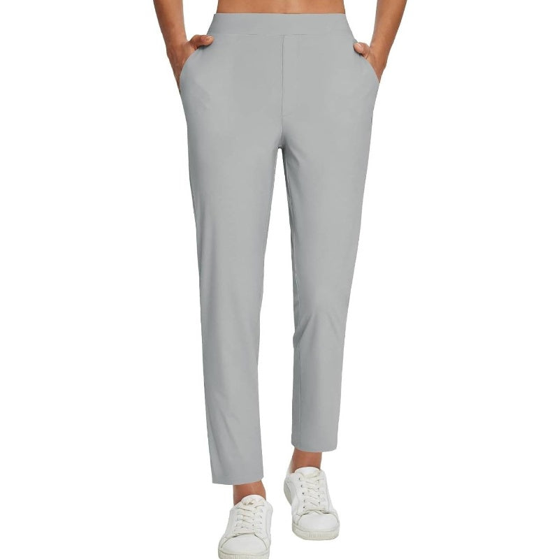 ⏳2026 Hot Sale 50% OFF🌞Women’s Fitted High-Waisted Zip-Pocket Trousers - 👖Lightweight, Breathable, Soft 26"/27" Ankle Pants with Zipper Pockets