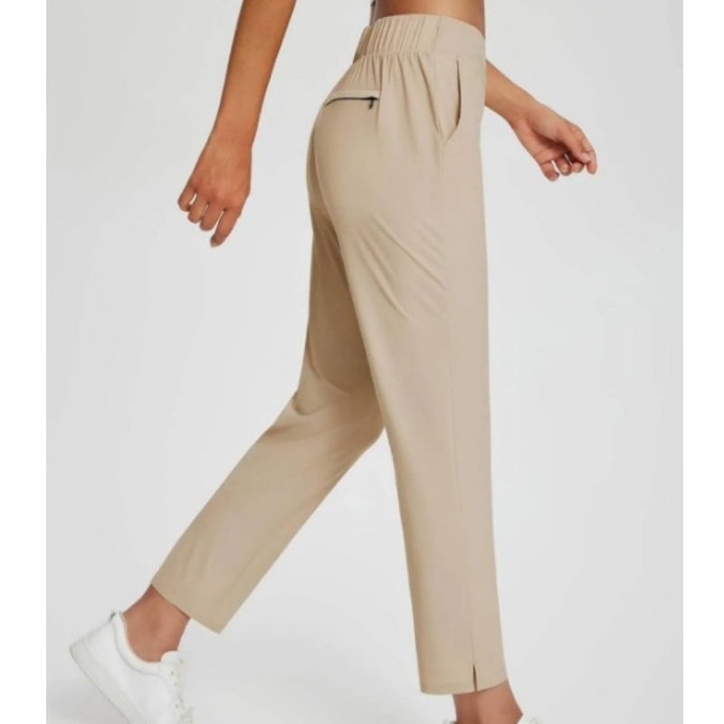 ⏳2026 Hot Sale 50% OFF🌞Women’s Fitted High-Waisted Zip-Pocket Trousers - 👖Lightweight, Breathable, Soft 26"/27" Ankle Pants with Zipper Pockets