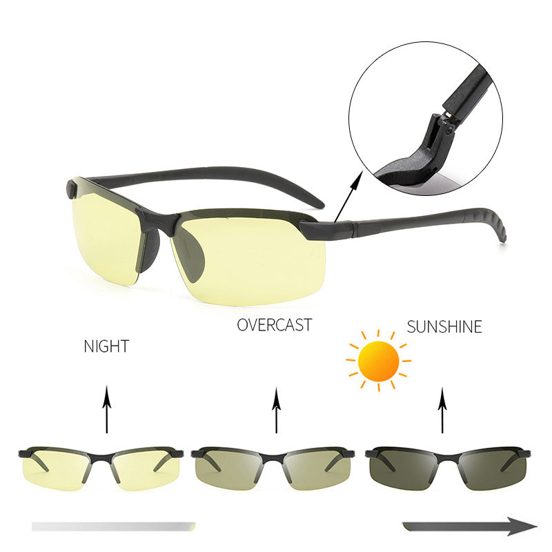 🥳2026 Hot Selling Item🥳💞 Over 50,000 units sold! 🎁A truly thoughtful gift he'll use | Photochromic Polarized Sunglasses, day and night compatible🛡️😎