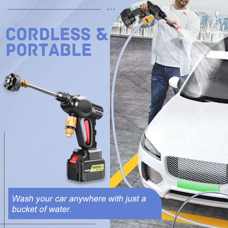 🚗 50% OFF! 💦 PORTABLE CAR WASH MACHINE - High Pressure & Multi-Purpose Use, Compact Design for Easy Storage, Ideal for Outdoor Cleaning and Vehicles 🌟🔧