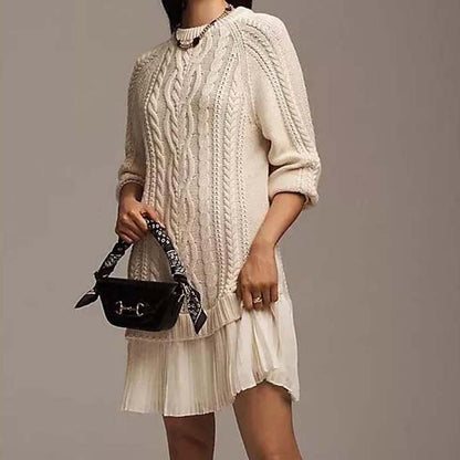 🔥✨【S-3XL】Women's Knit Sweater Dress🧶 - Soft mid-weight, versatile, customizable