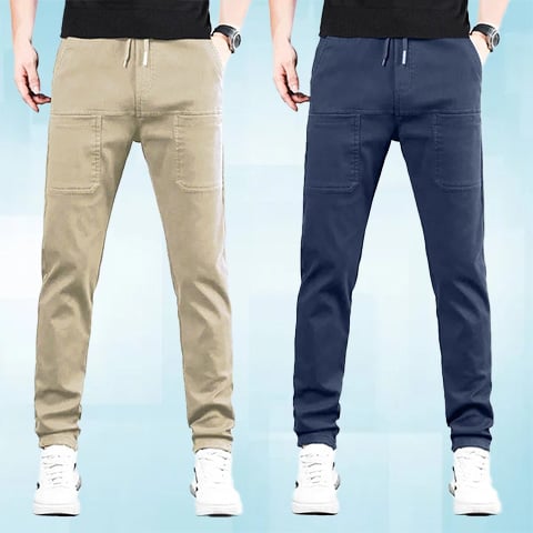 Stretch Fabric, Multi-Pocket & Water-Repellent & Breathable