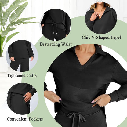 👚 49% OFF NOW! 🏃‍♀️ Women's Casual Sweatsuits Set - Soft & Breathable for Lounge or Sport, Relaxed Fit with Modern Style 🌸📦