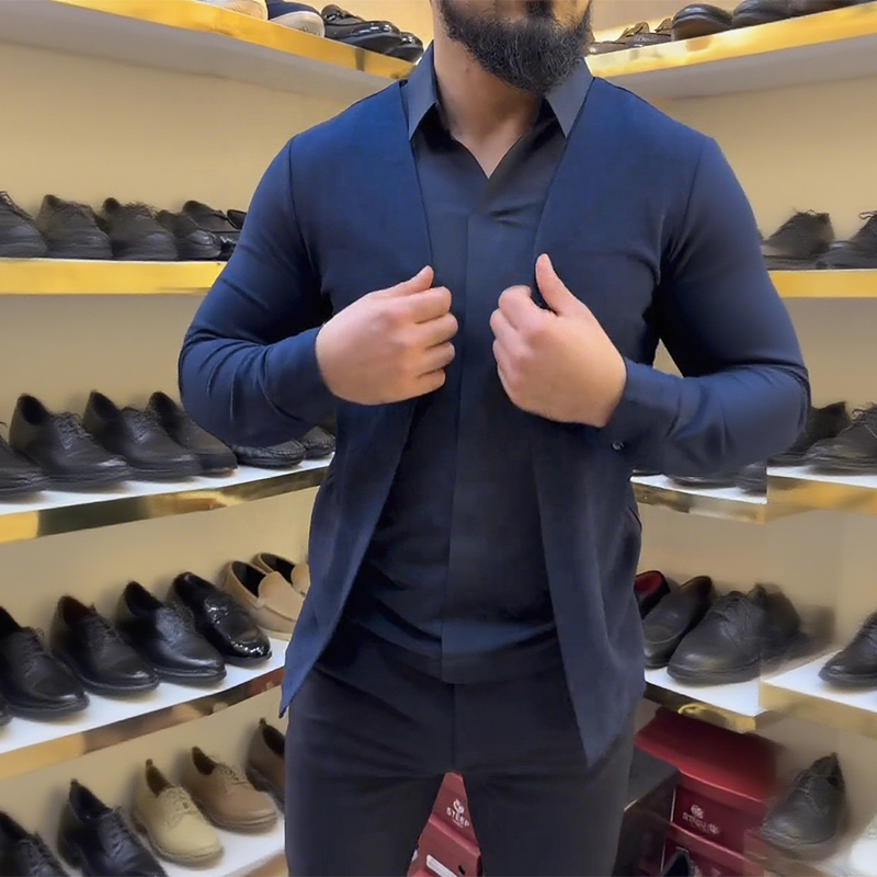 Men's Mock Two-Piece Shirt
