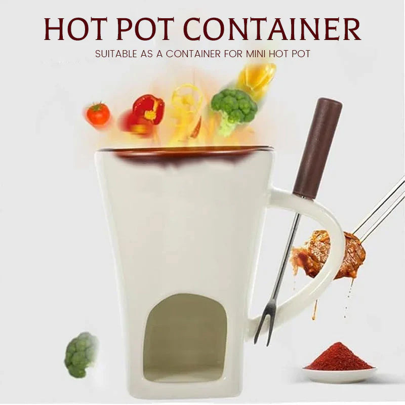 🎁Last Day 49% OFF🍫 🔥Handmade Chocolate Melting Mug – The Cozy Fondue Experience