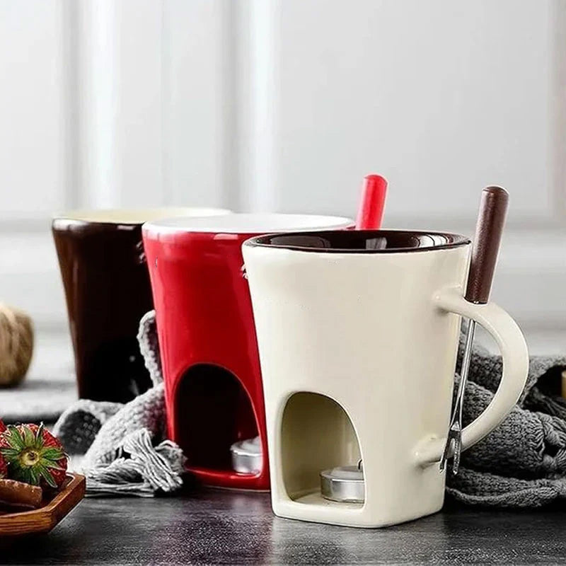 🎁Last Day 49% OFF🍫 🔥Handmade Chocolate Melting Mug – The Cozy Fondue Experience