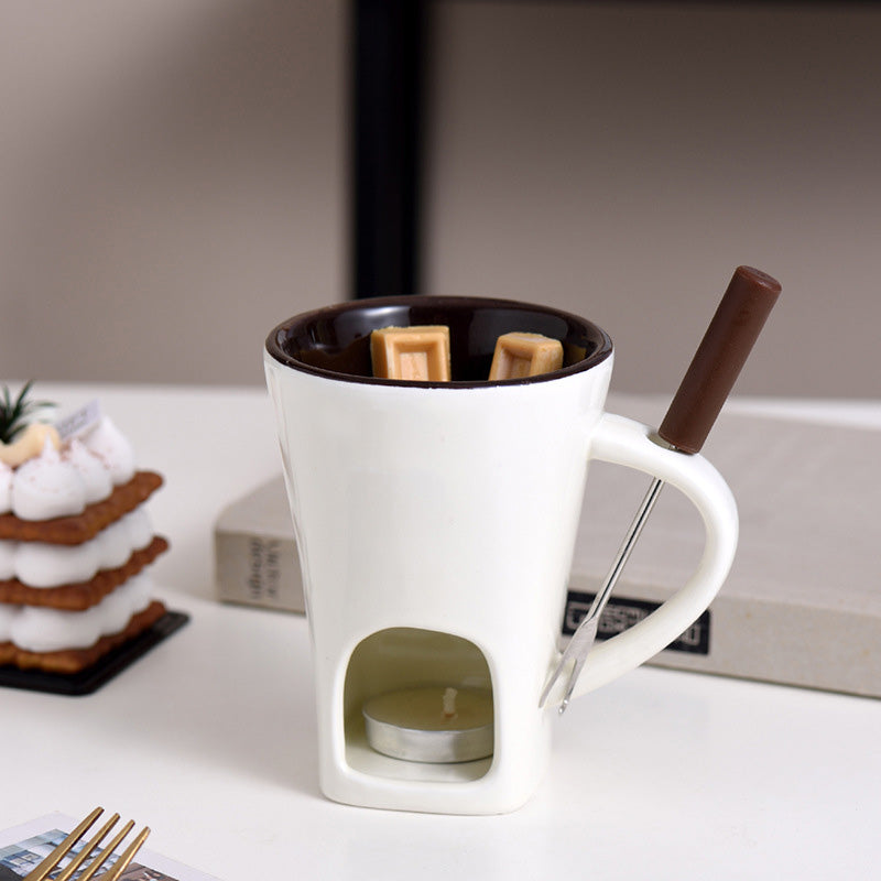 🎁Last Day 49% OFF🍫 🔥Handmade Chocolate Melting Mug – The Cozy Fondue Experience